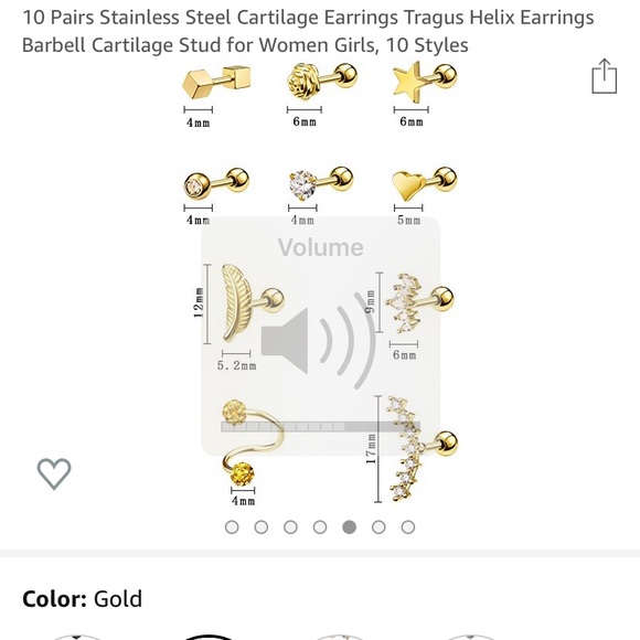 Cartilage earrings - Picture 5 of 5